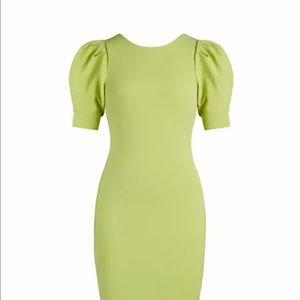 New York and Company Dress-Puff-Sleeve Tie-Back Sheath Dress